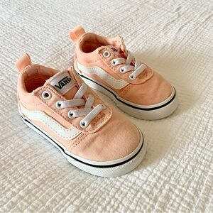 Vans Ward Canvas Slip On - Toddler Girls Size 5 - Tropical Peach